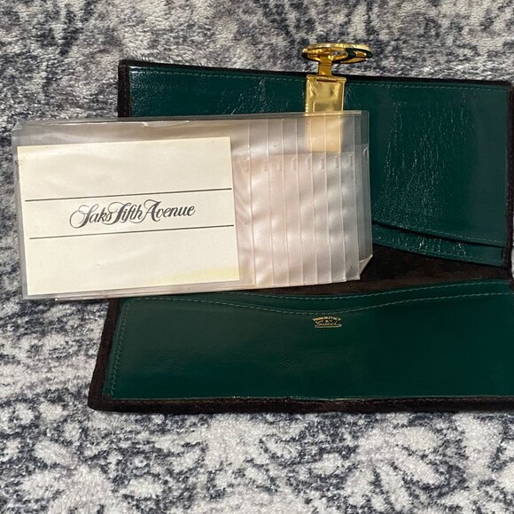 Vintage Gucci Sherry Line Suede and Leather Wallet Bi-fold with Chain - Picture 10 of 10